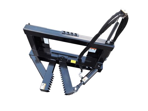 post puller skid steer|skid loader tree puller attachment.